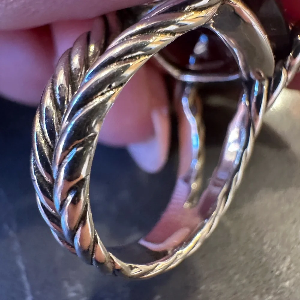 David Yurman Cushion Point Smokey Quartz size 7 ring - Picture 9 of 15